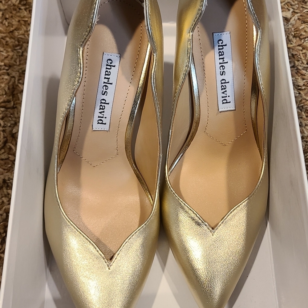 Charles DavidWomen's Innocent Metallic Pumps New - Picture 4 of 5